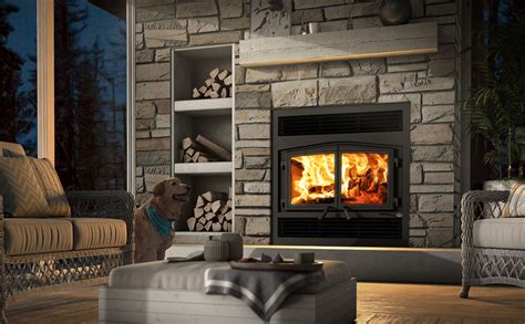 bis zero clearance wood burning fireplace